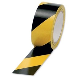 HAZARD TAPE BLACK/YELLOW